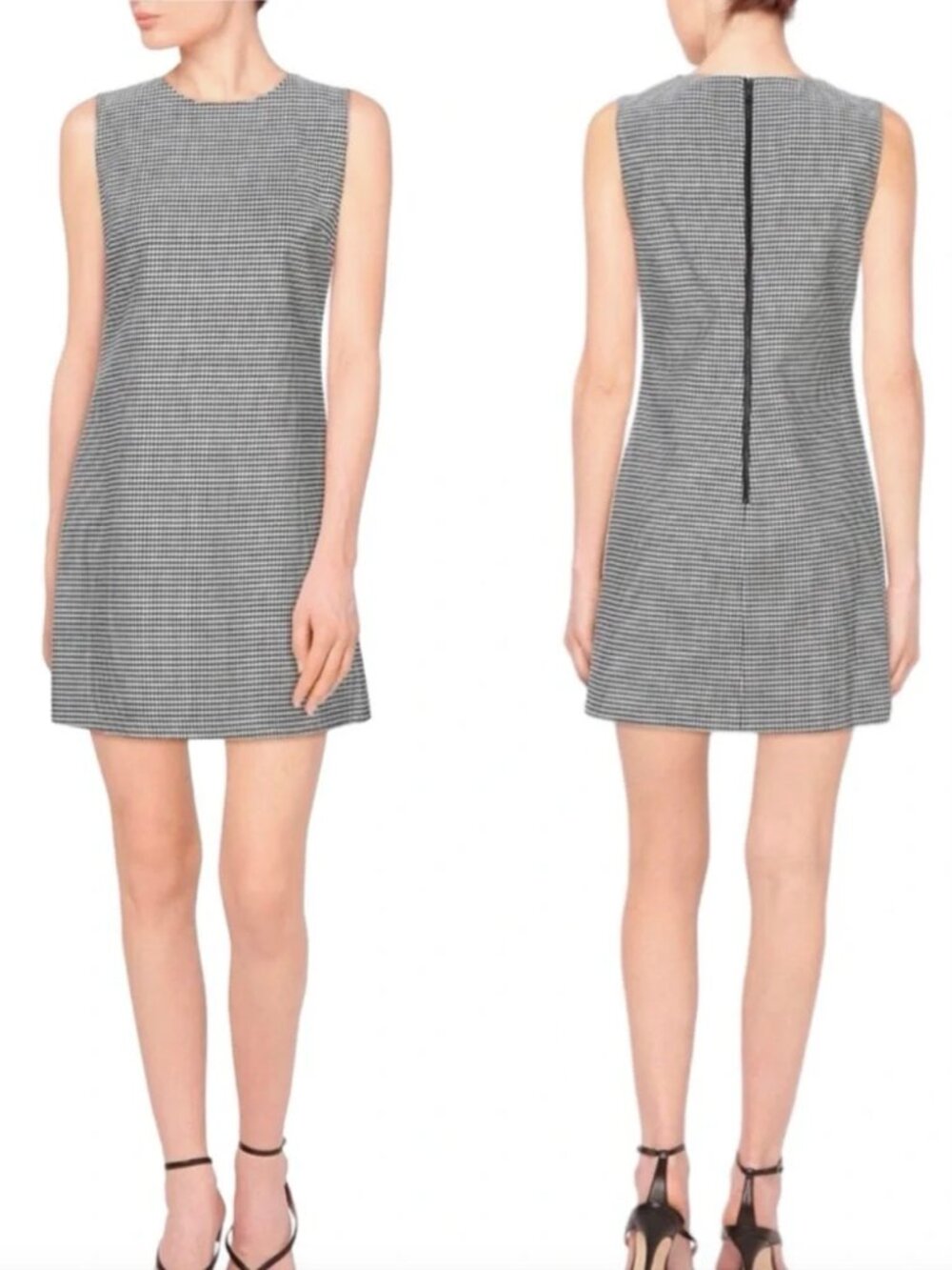Alice + Olivia Coley Houndstooth Mini Dress